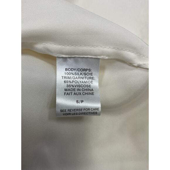 Cami Nyc 'Racer' White Charmeuse Cami Top Size S - Picture 5 of 5